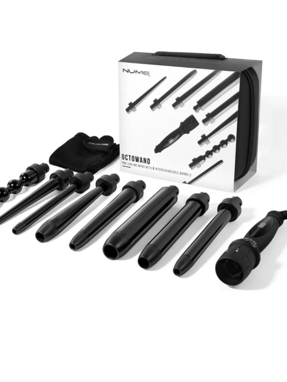 NuMe Octowand Interchangeable Barrel Styling Set - Black
